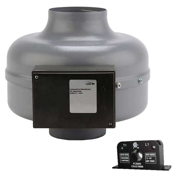 Ventilateur de sécheuse avec capteur de courant, DVK, Continental Fan - Disconst.com
